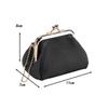 Change Purse Gift for Women Practical Fashion Versatile Kiss Lock Purse Black