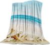 Seestern Strand Meer Flanell Überwurfdecke Meerestiere Decke King Queen Größe für Bett Sofa Couch Leicht Warm Super Weich