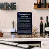 Metal Wall Art Vintage Poster People You Cannot Trust Sign for Bar