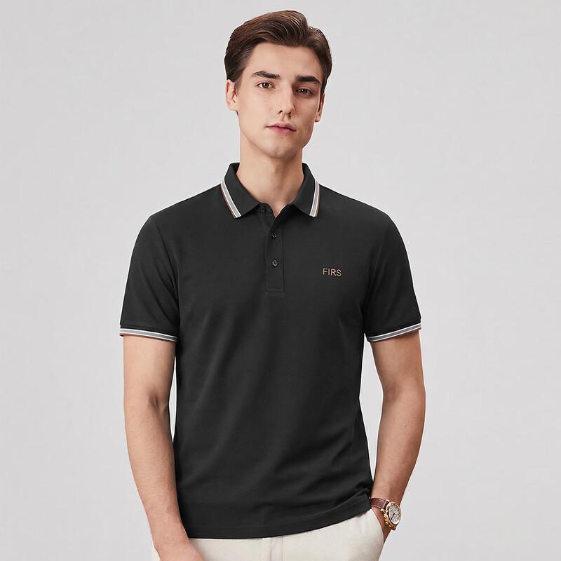 FIRS Men's Cool Touch Color-Block Polo Shirt
