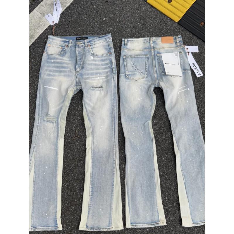 Mens Slim Fit Distressed Denim Jeans With Embroidered Patch Vintage Ink Wash Stretch Cotton Streetwear Style