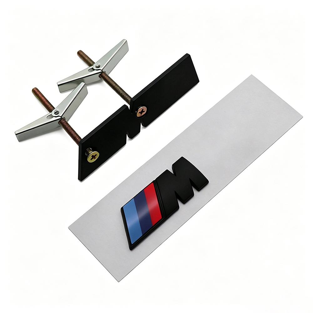 QXFA9 1Pcs M Logo 3D ABS Car Styling Front Grille Badge Emblem Accessory For BMW M M2 M3 M4 M5 M6 G80 G06 G07 G42 G14 G15 G16 F82 F20