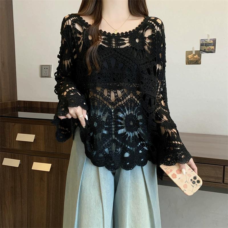 Dimanaf 2025 New Summer Women T-Shirt Bat Sleeve Basic Fashion Tops Lace Tees Casual Loose White Tees