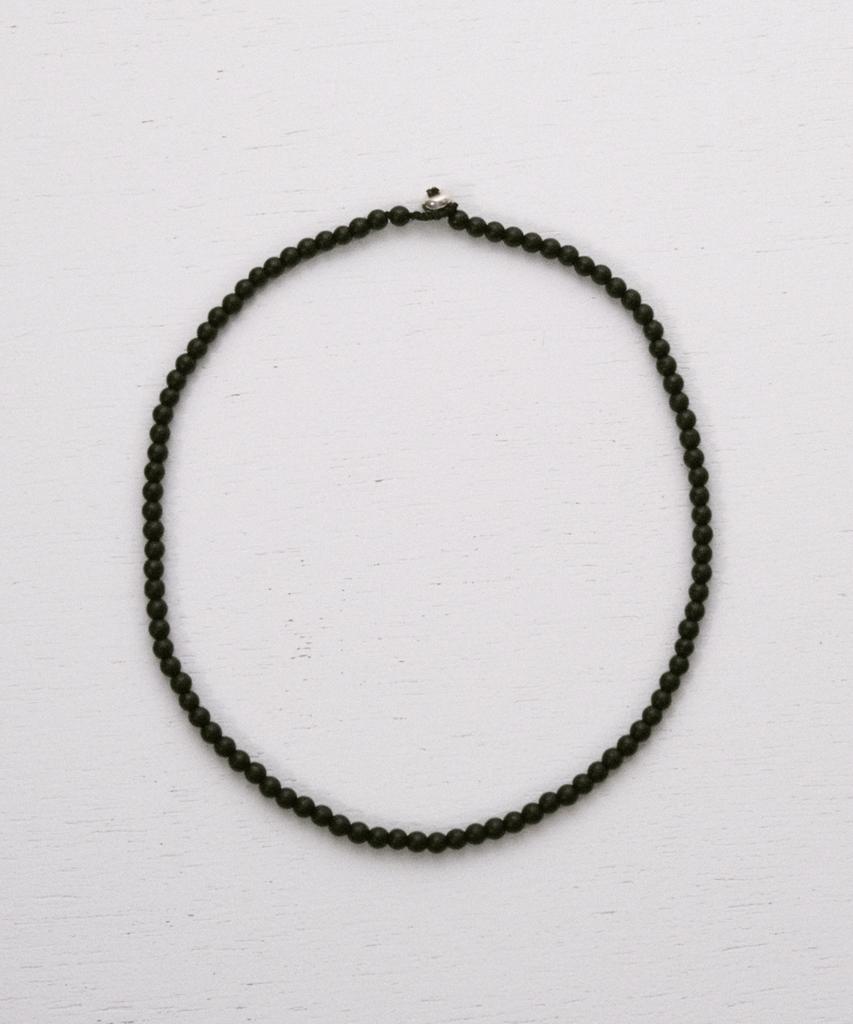Kodo Bead Collar Necklace (Matt Black)
