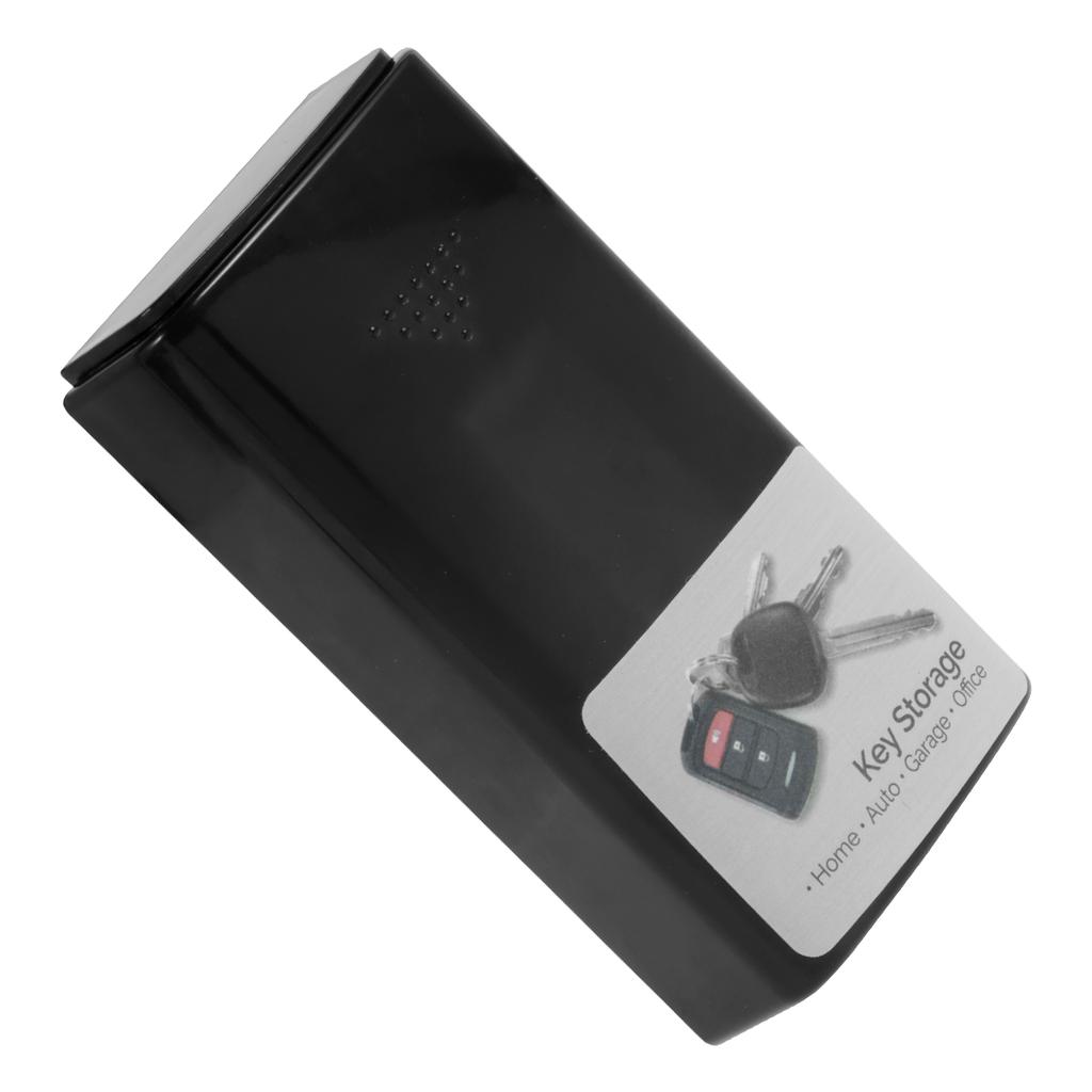 Magnetic Key Box Durable Black Plastic Key Cases with Strong Magnets Hide Key Holder Safe Emergency Key Box Anti-Rust Key Holder