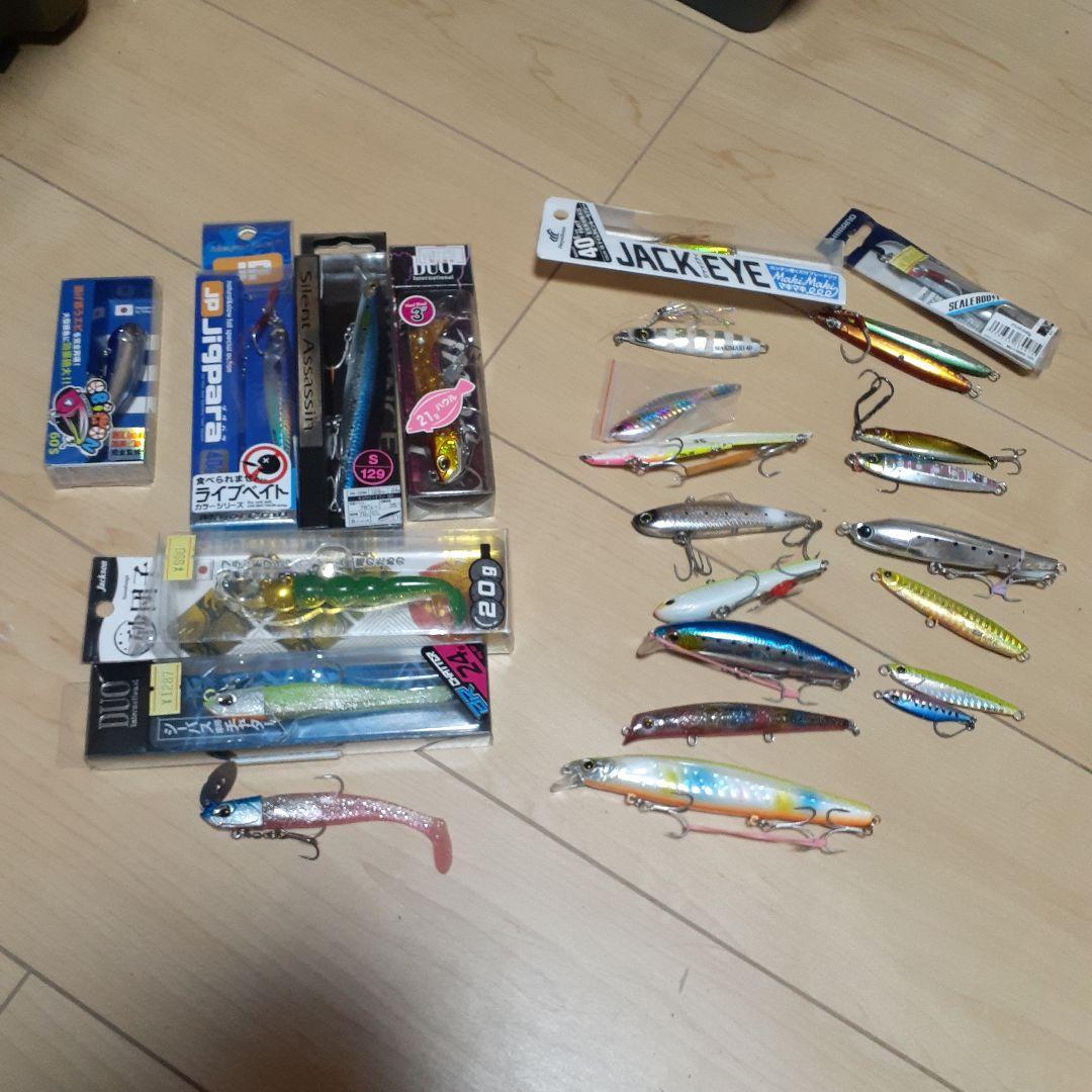 Used Lure set minnow plug metal jig