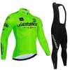 Mens Long Sleeve Cycling Jersey Set Quick Dry Mountain Bike Road Apparel Outdoor Sport Wear