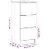 Moderner handgefertigter Eichenschubladen-Sideboard, Flur-Aufbewahrungsschrank mit Schubladen 30x30x70 cm
