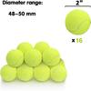 SOCO 16 Pack Small Tennis Balls for Pet Playing Fecth, 2 Inch Dog Training Tennis Balls for Mini Size Dogs, Interactive Dog Playing Balls Fits All 2