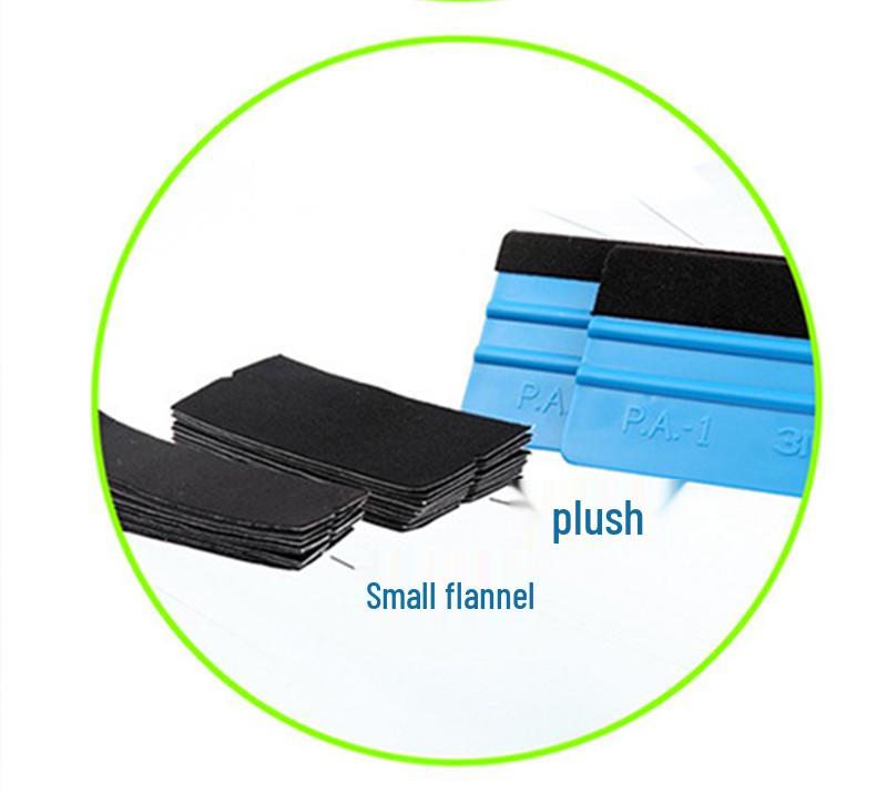 Squeegee Cloth Replacement Set for Film Application with Wool Felt High Tack Flannelette.