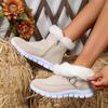 Snow Boots Women's Short Tube Fleece Thickened Martin Boots New Winter Belt Buckle Short Boots Warm Fluffy Cotton Shoes