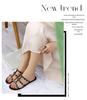 2025 Crystal Flat Slip-On Sandals: Fashionable Studded Summer Outdoor Shoes