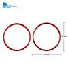 Real Soft Carbon Fiber for Mercedes Benz Smart 451 Fortwo 2008-2012 2013 2014 2015 Car Audio Speaker Trim Sticker Accessories