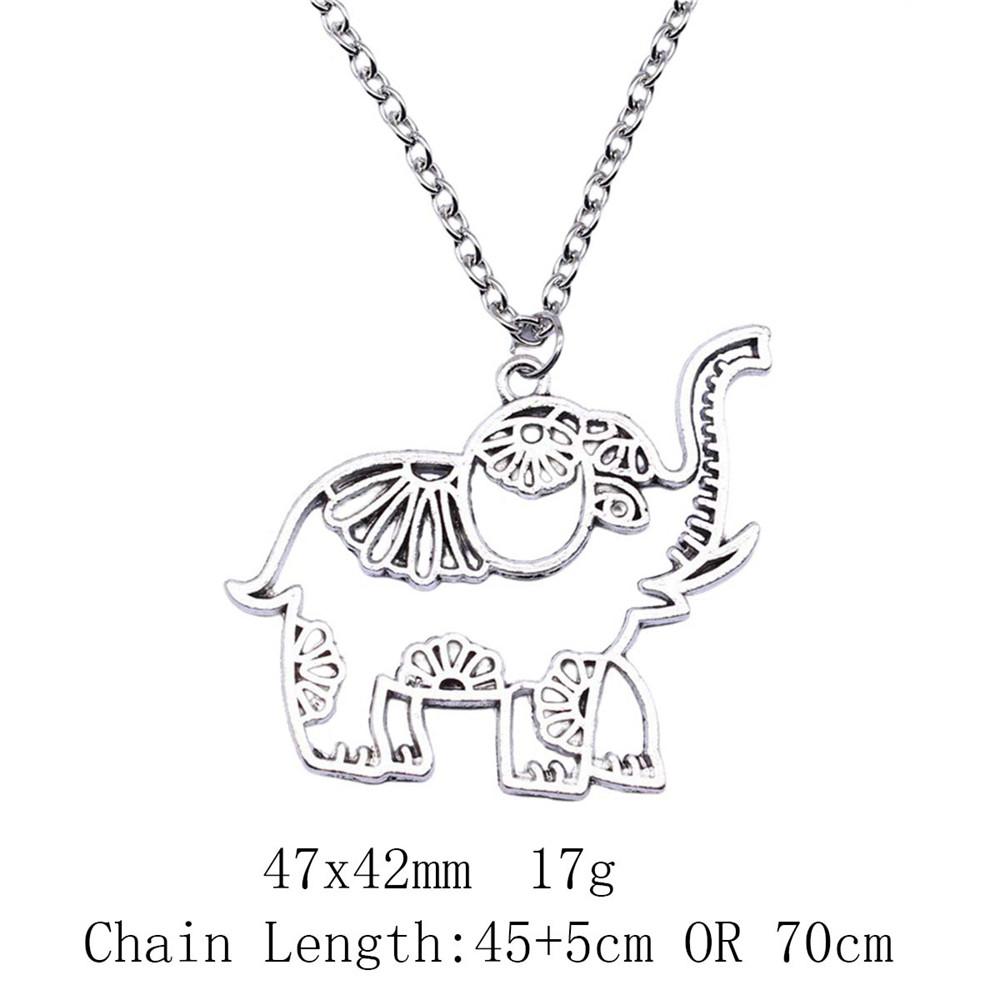 Cadouri pentru femei Noutăți în coliere Colier cu lanț lung cu elefant de 45 cm sau 70 cm Lucruri ieftine