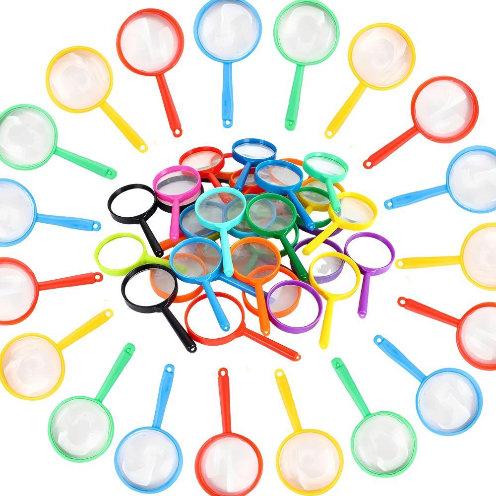 8/26pcs Plastic Magnifying Glasses, Colorful Handheld Magnifiers for Science Exploration, Party Favors, Carnival Prizes YMY