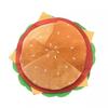 New Fun Burger Costume Hat Cheeseburger Headdress Velvet Halloween Crazy Cosplay Hat Dress Up for Adult Teens - A Party Favorite