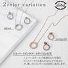 Aliba Earrings Necklace Pendant Birthday Gift for Women Popular Brand Accessories Highest Grade Zirconia Adjustment Pink Gold Women's 40-45cm
