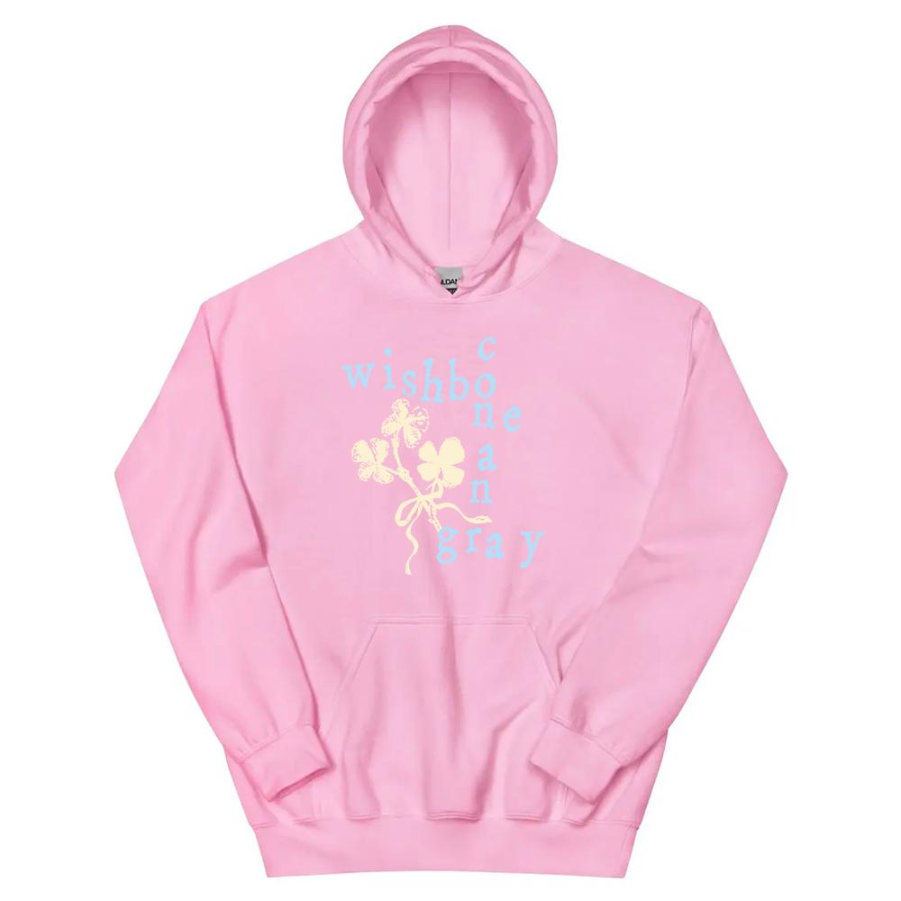 CONAN GRAY RED RIBBON WISHBONE HOODIE Winter Fleece Hooded Sweatshirts Graphic Men Women Clothing Fashion Hoodies