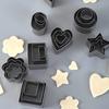 24Pcs Stainless Steel Mini Cookie Cutter Set Biscuit Cookie Mold Christmas Pastry Cutters Slicers Baking Tools
