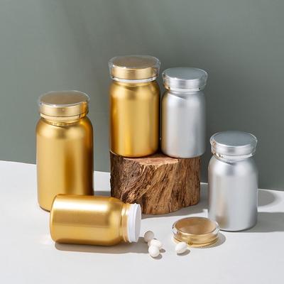 Vzorek tablet Balení lahví Nádoba na pilulky Balicí plastové sklenice Kapsle Lahvičky s víčkem pro pilulky 100/120/150/225ml