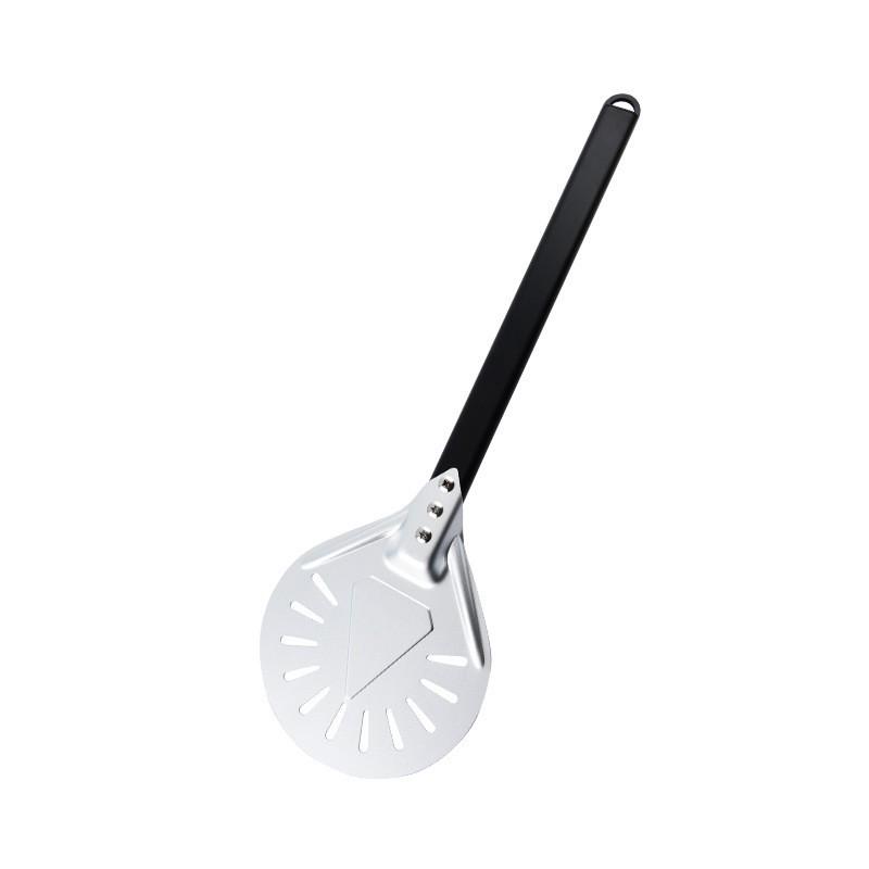 In Stock: 7/8/9/10-Inch Round Perforated Anodized Pizza Peel with Short Handle