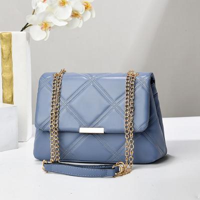 Neue Damentasche Damen Qualität Einzelne Schulter Umhängetasche Unterarmtasche Bonbonfarbe Mode Kette Kleine quadratische Tasche