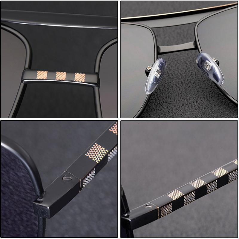 Luxury Fashion Brand Designer Sunglasses Men  New Vintage Elegant Square Cool Shades Glasses Outdoor Party Travel Sunglasses