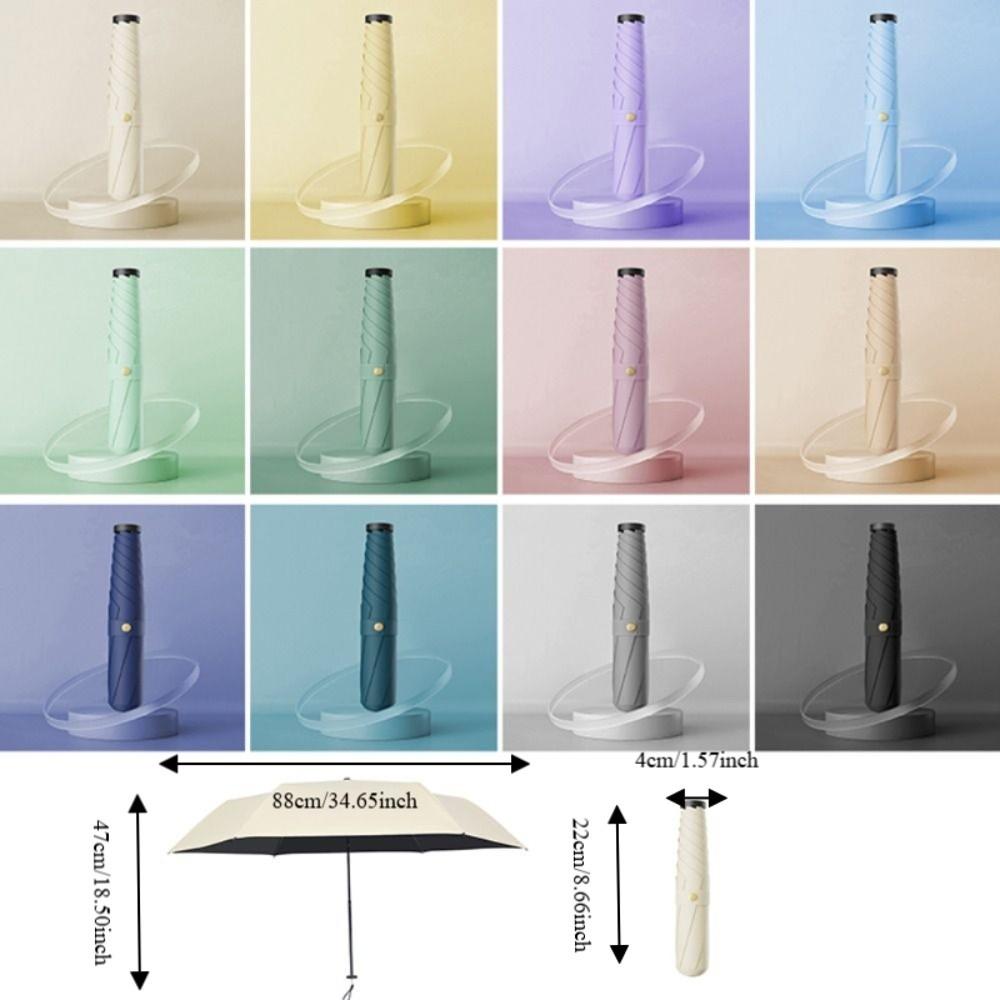 Carbon Fiber Ultra-light Sun Umbrella Sun and Rain Both Use Pocket Pencil Umbrella Summer