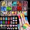 Lollipop Bead Butterfly 3D Resin Nail Charms Mix Colors Nail Accessories  DIY Manicure