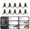 20Pcs Fly Spinner Swim Baits Fly Fishing Baits with Hook Trout Jigs Swimbaits Dry Fly Fishing Lures Enduring