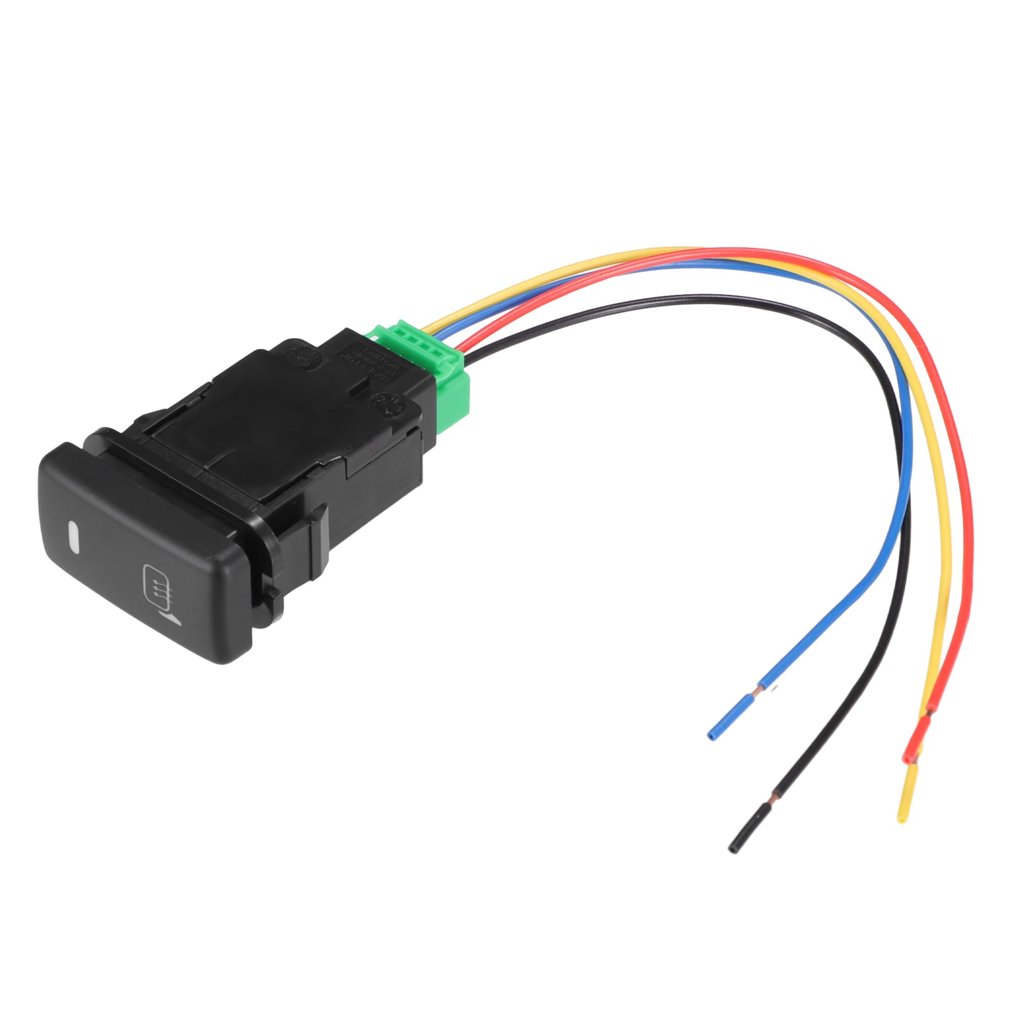 

X AUTOHAUX Toyota Compatible Alphard ANH10 Hole Expansion Port Switch Rear View Mirror Heating Switch with Wire 1 Set чорний