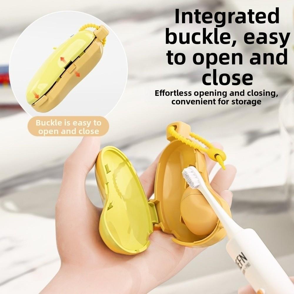 Portable Toothbrush Case Cap Plastic Toothbrush Storage Organizer for Travel Hike Camping