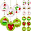 Christmas Green Plastic Ball Christmas Tree Decoration Ball Festive Atmosphere Ornaments