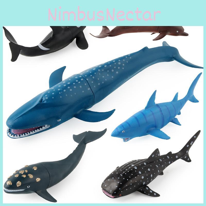 Conjunto de Modelos de Animais Marinhos para Crianças Com Réplicas de Plástico Para Brincadeira Educacional