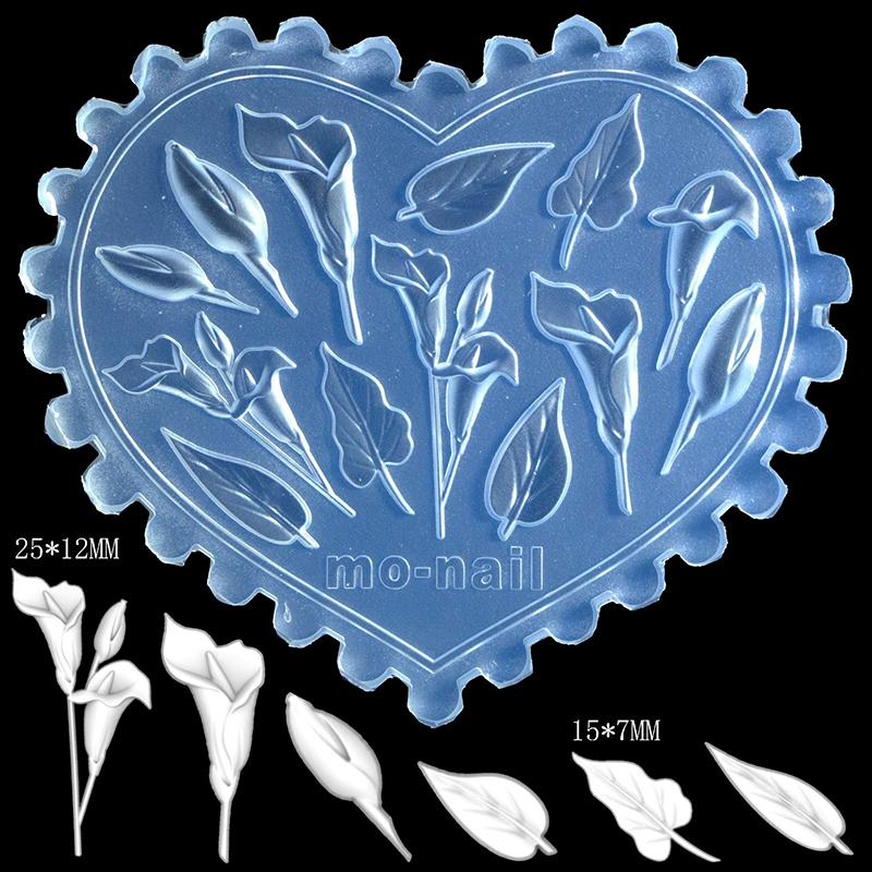 Molde para Esculpir Uñas Flor Creativa Mariposa Copo de Nieve Decoraciones para Uñas Nail Art Placas de Estampado Manicura DIY Accesorios Herramientas