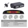 4 Parking Sensor Buzzer Reverse Backup Rear Radar Alarm System Kit Led Display