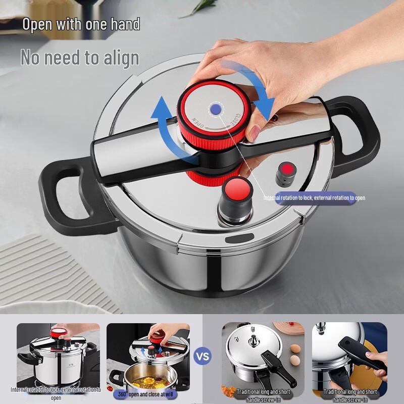 OLOEY 304 Stainless Steel Pressure Cooker