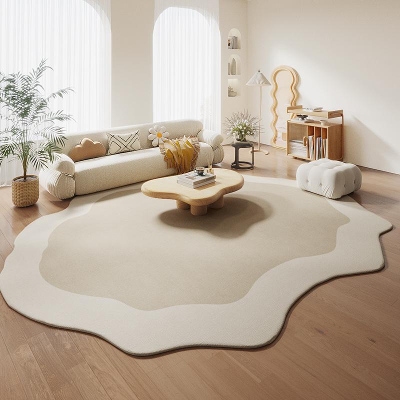 Luxury Embroidered Cashmere Sofa Rug For Living Room, Bedroom Side Table Large Size Warm Floor Mat For Home Decoration