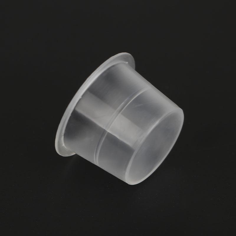 DM Top Quality 1000pcs Disposable Plastic Tattoo Ink Cups Permanent Makeup Pigment Clear Holder Container Cap Tattoo Accessory