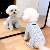 Dog German velvet warm four-legged clothes autumn and winter than bear teddy small dog cat pet bottoming shirt loungewear