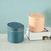 Mini Press Lid Wastebasket Garbage Bin Sundries Desktop Storage Box Trash Can
