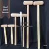 Solid Wood Temple Gong Mallet - Original Wood Color Mallet for Striking Board or Dharma Instrument