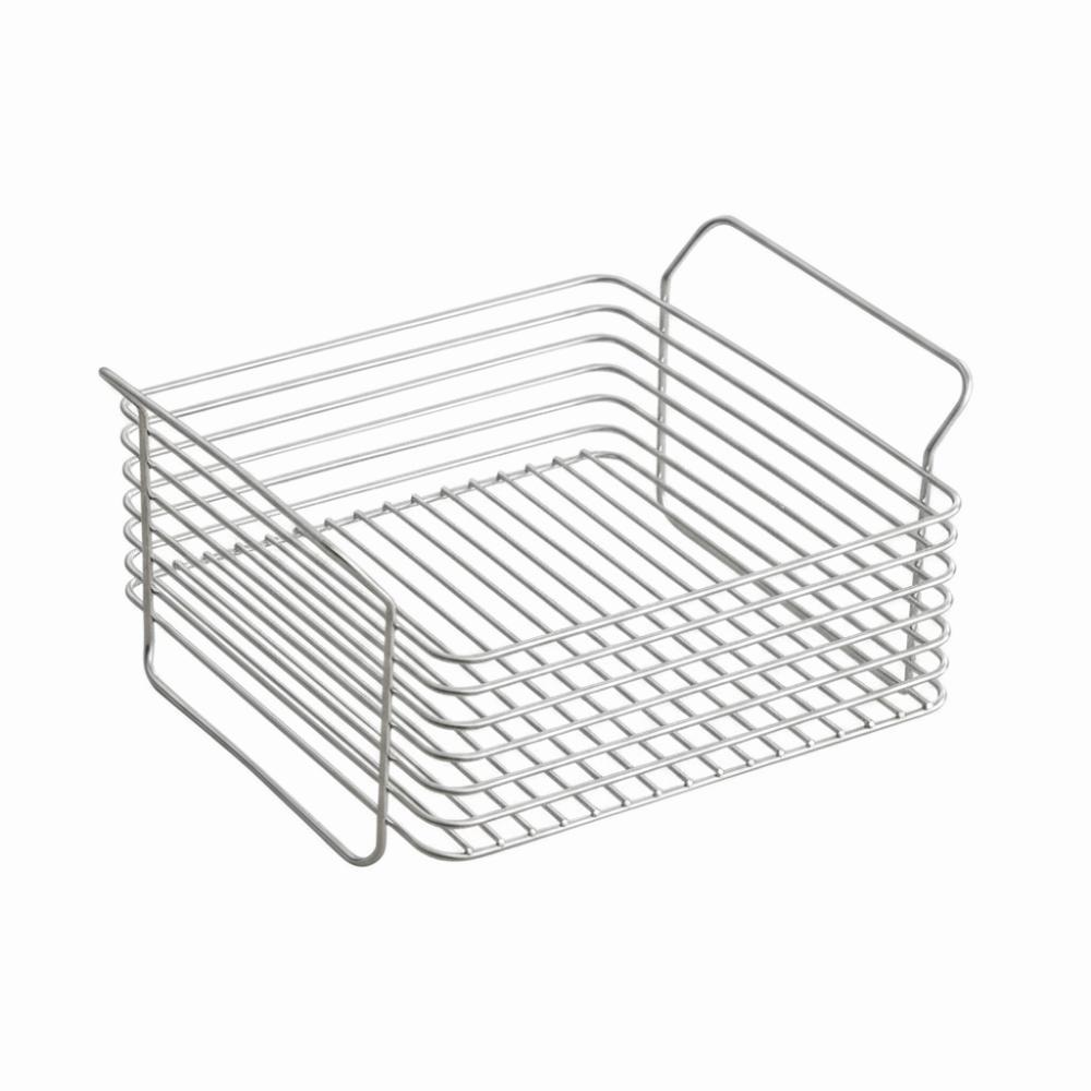 Stainless Steel Desktop Storage Basket Stackable Fruit Vegetable Basket  Desktop S 24.5x20.5x12.5cm