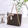 Light luxury large-capacity silk scarf tote bag, a new versatile trend printed women's bag