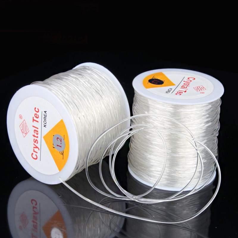 Plastic Crystal Elastic Stretch Cord Beading Thread Jewelry Making Supply Wire String for DIY Bracelet Necklace Craft