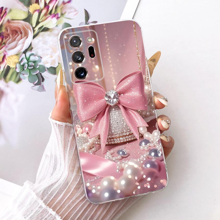 Case For Samsung Galaxy Note 20 Ultra Cover Popular Flower Soft Silicone Coque Slim TPU Bumper For Samsung Note 20 Note20 Fundas
