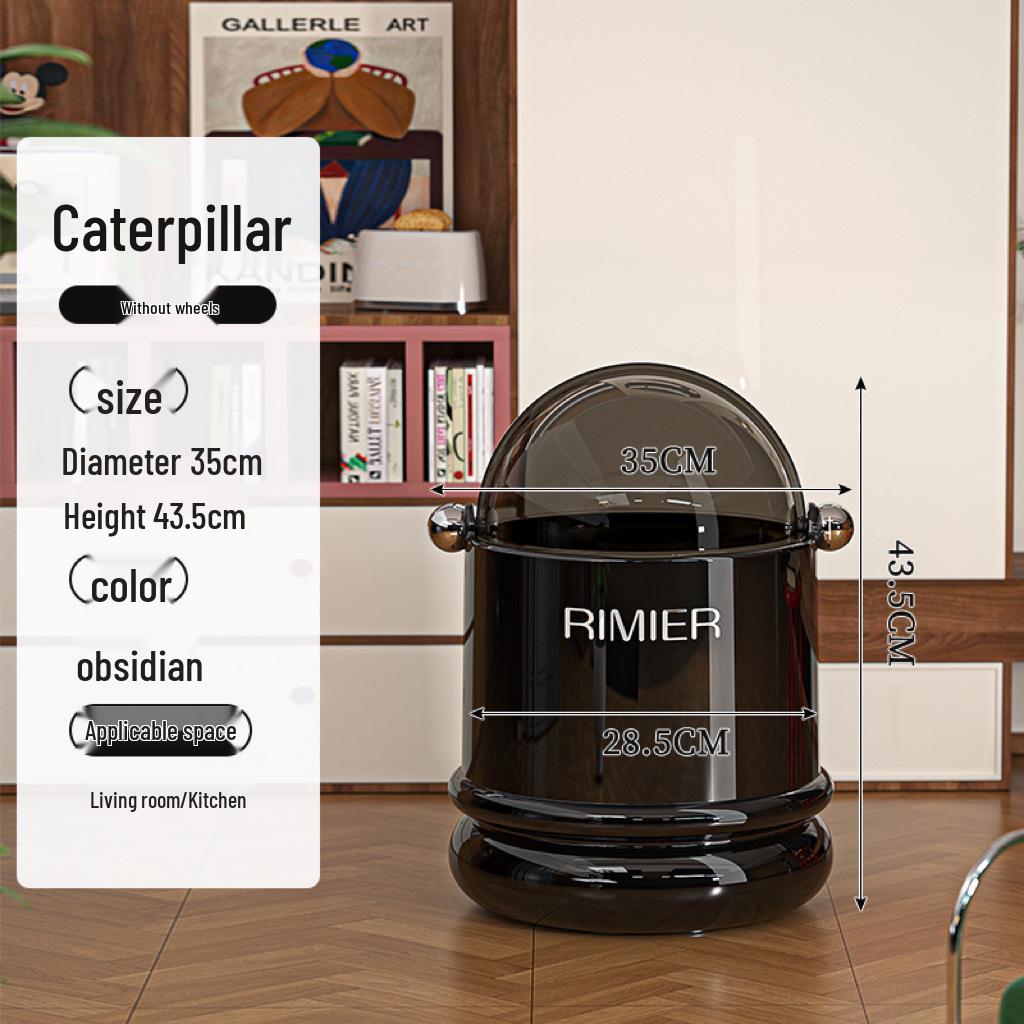 

Desktop High-End Creative Mini Trash Can with Lid for Dorm and Office Countertops Standard