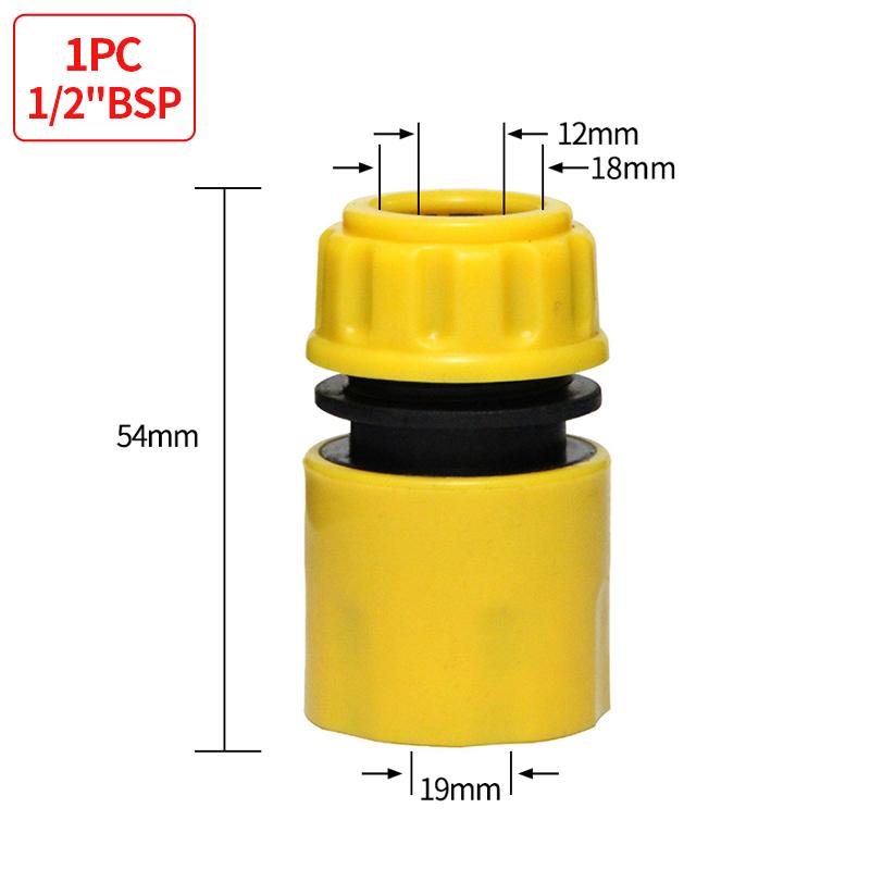 Garden Hose Quick Water Connector For Water Gun Tap 1/2"3/4"3/8" 1 Inch Adapter Irrigation Pipe Joint Fitting Accessories