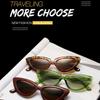 Óculos de sol vintage estilo olho de gato, armação pequena, retrô, sem polarização, fashion, moderno, personalidade, streetwear