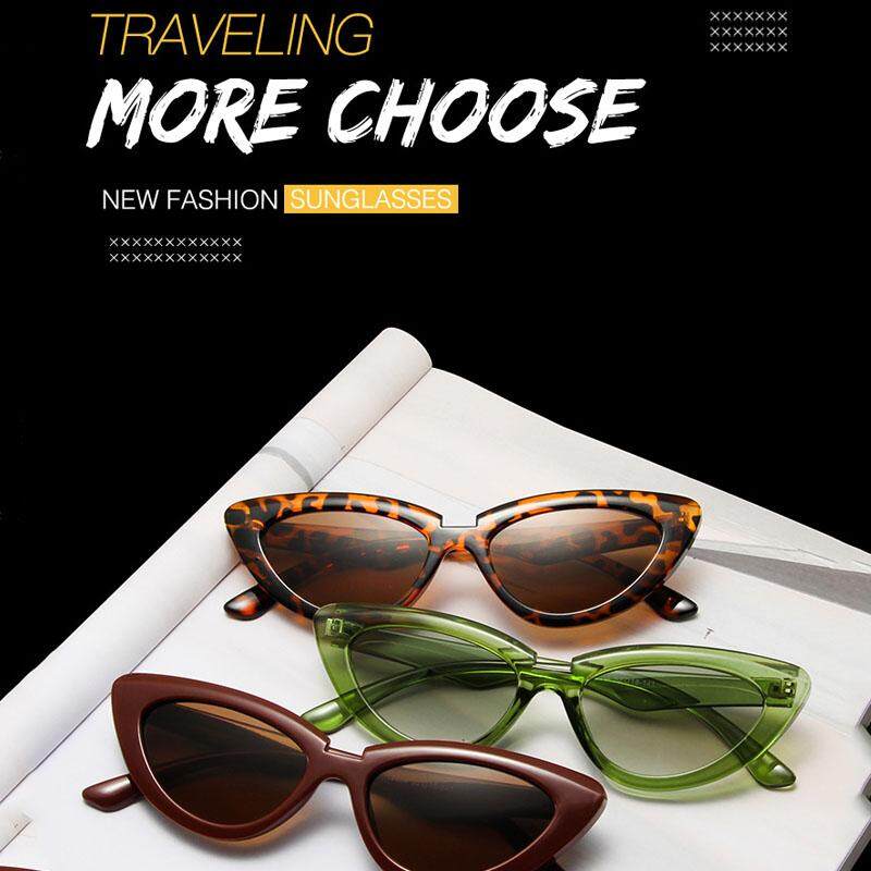 Óculos de sol vintage estilo olho de gato, armação pequena, retrô, sem polarização, fashion, moderno, personalidade, streetwear